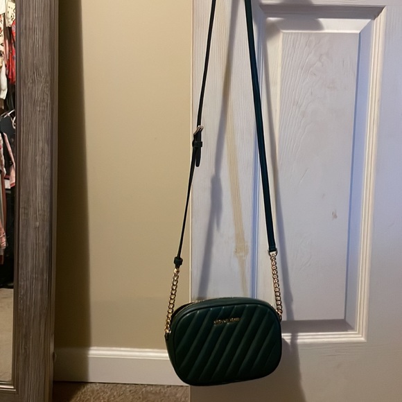 Green with gold trim Michael Kors, Crossbody purse - Picture 2 of 7